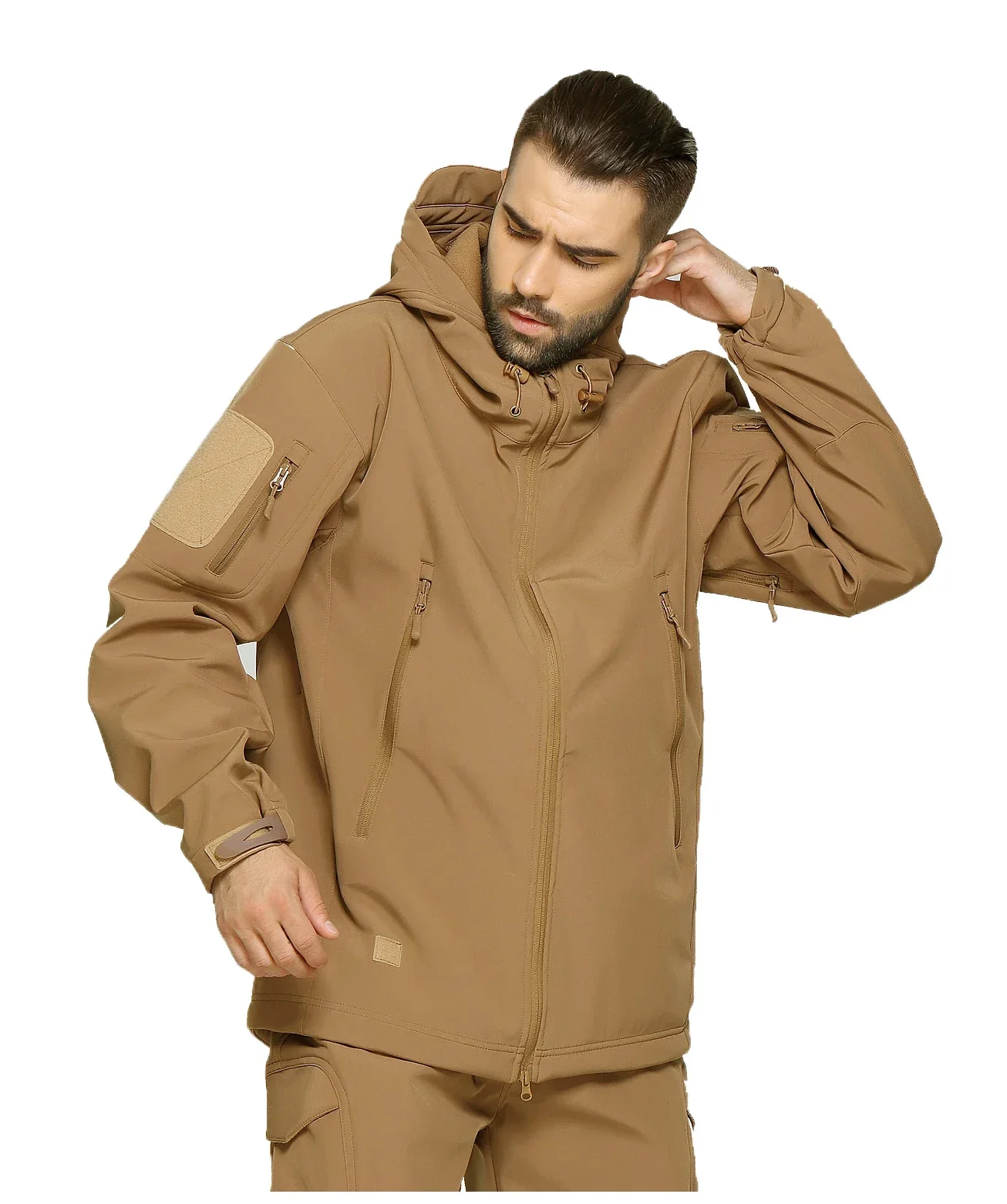 Camouflage Hunting Jacket - EMR Kamuflaj Yumuşak Kabuk Saldırı Elbisesi,
