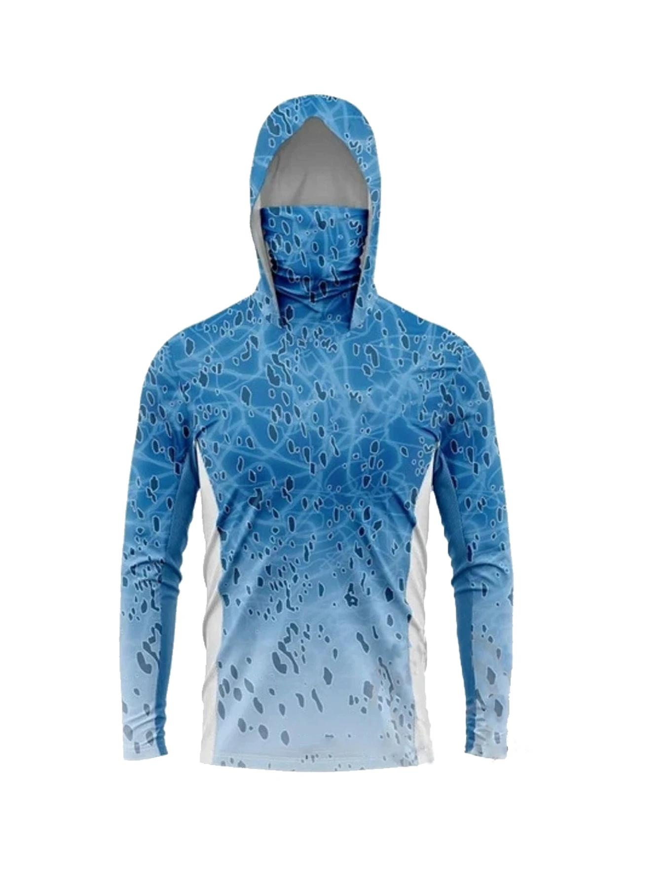 Hunting Outdoor Clothing - Erkek Uzun Kollu Balıkçı Kapüşonlu Üstü