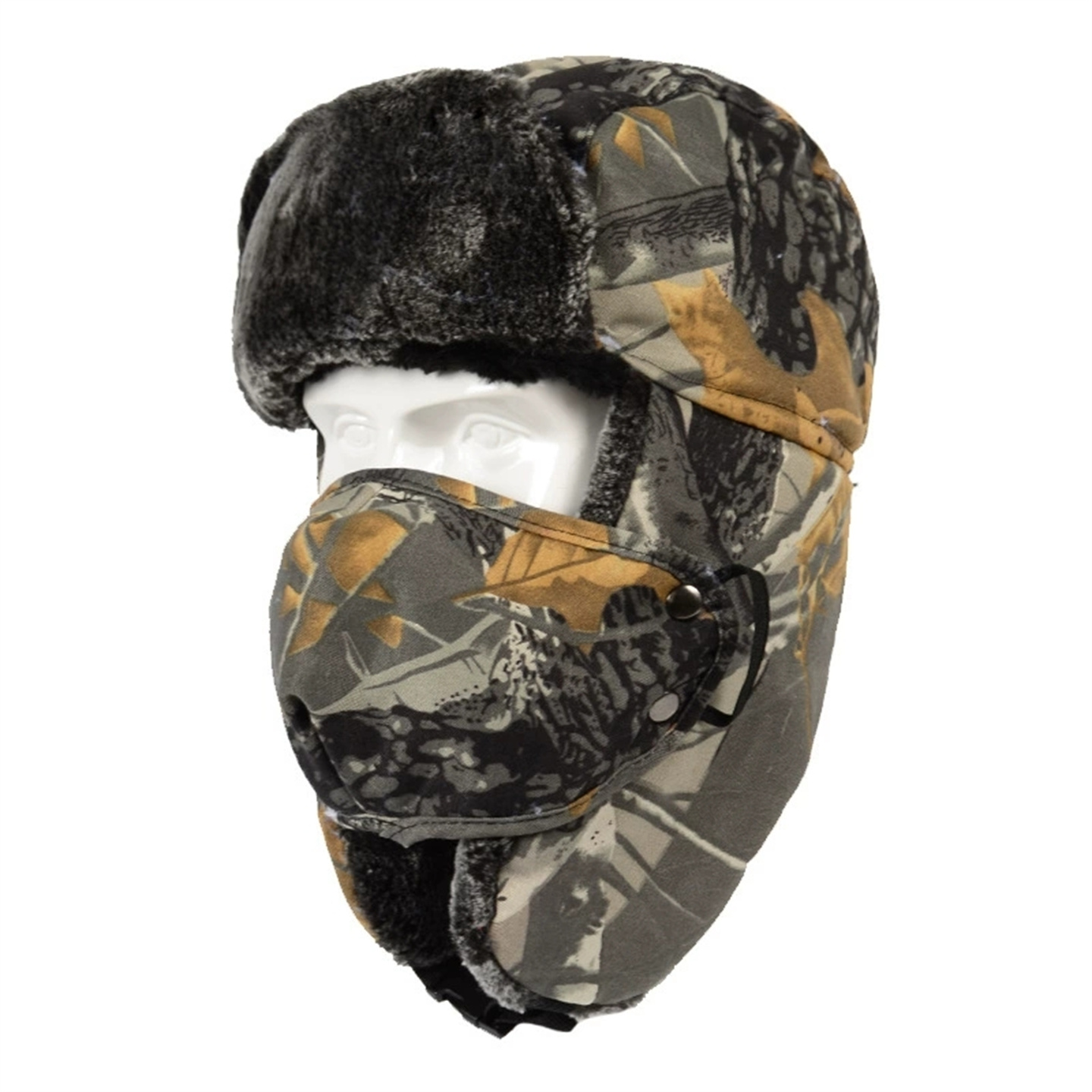 Hunting Outdoor Hats - Kış erkek kamuflaj kalın avcılık şapkası