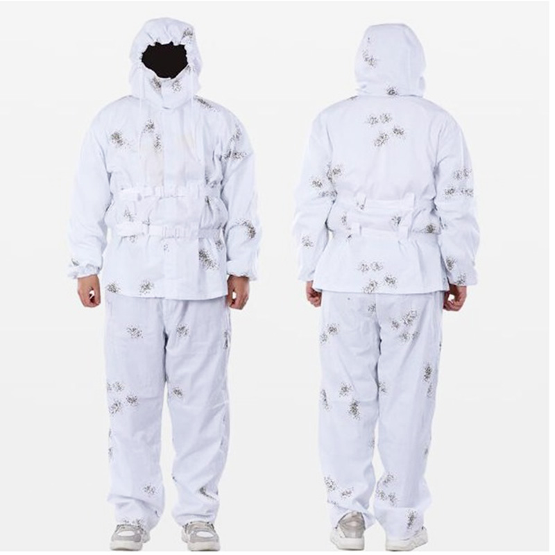Camouflage Hunting Jacket - Taktik Beyaz Kar Kamuflaj Giysisi Takımı