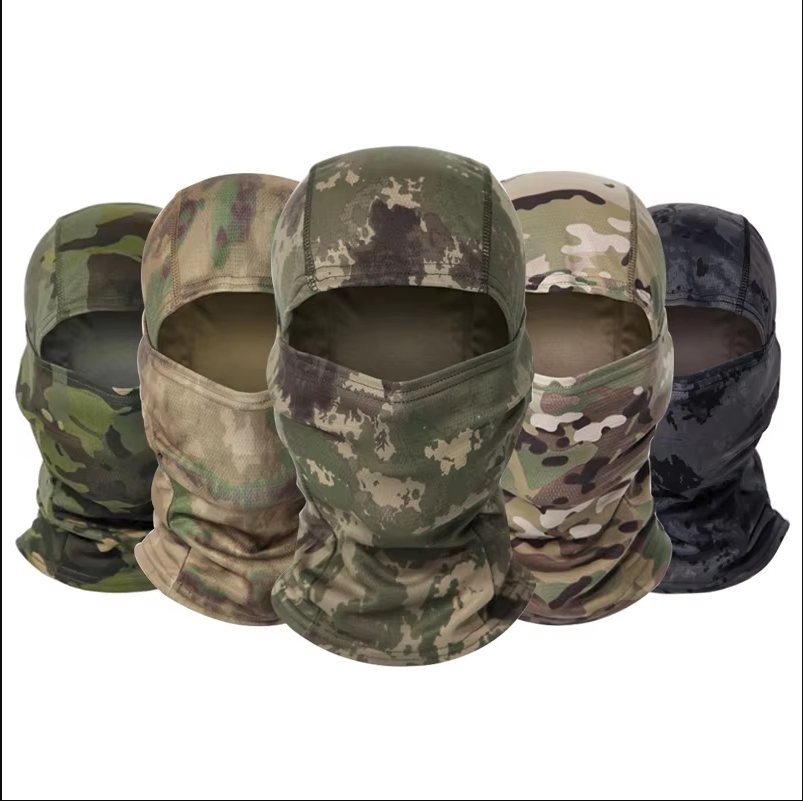 Hunting Outdoor Hats - Kamuflajlı Balaklava Şapka Bisiklet Tam Yüz