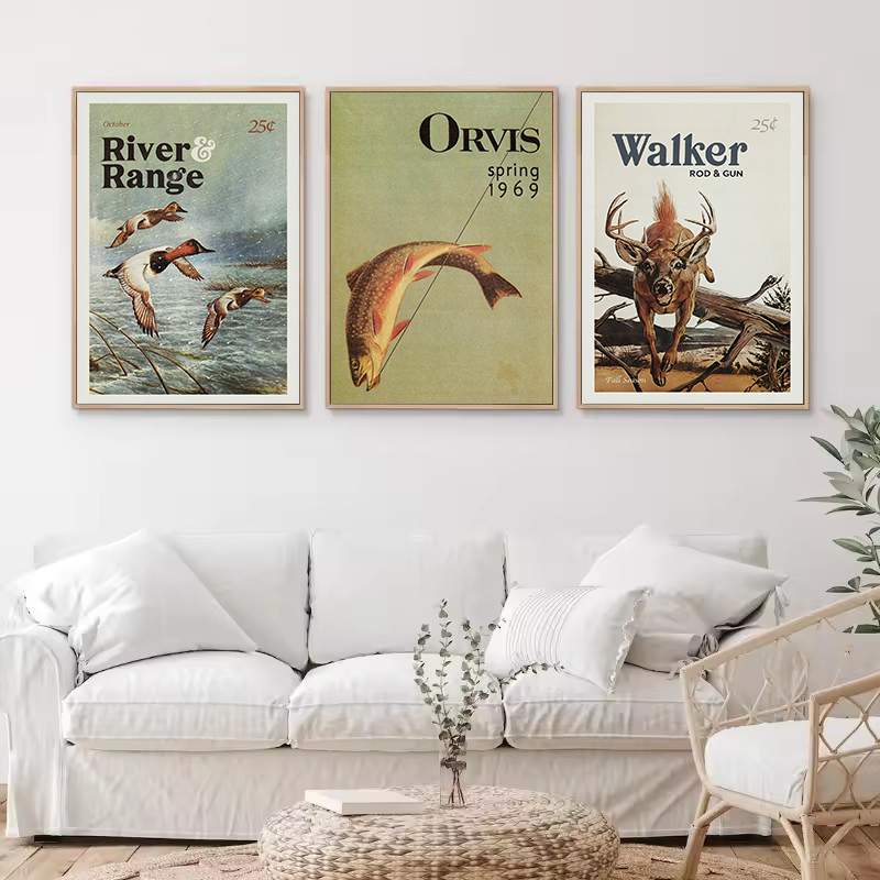 Retro Yaban Hayatı Açık Avcılı - Hunting Outdoor Decor incelemesi ve fiyatı