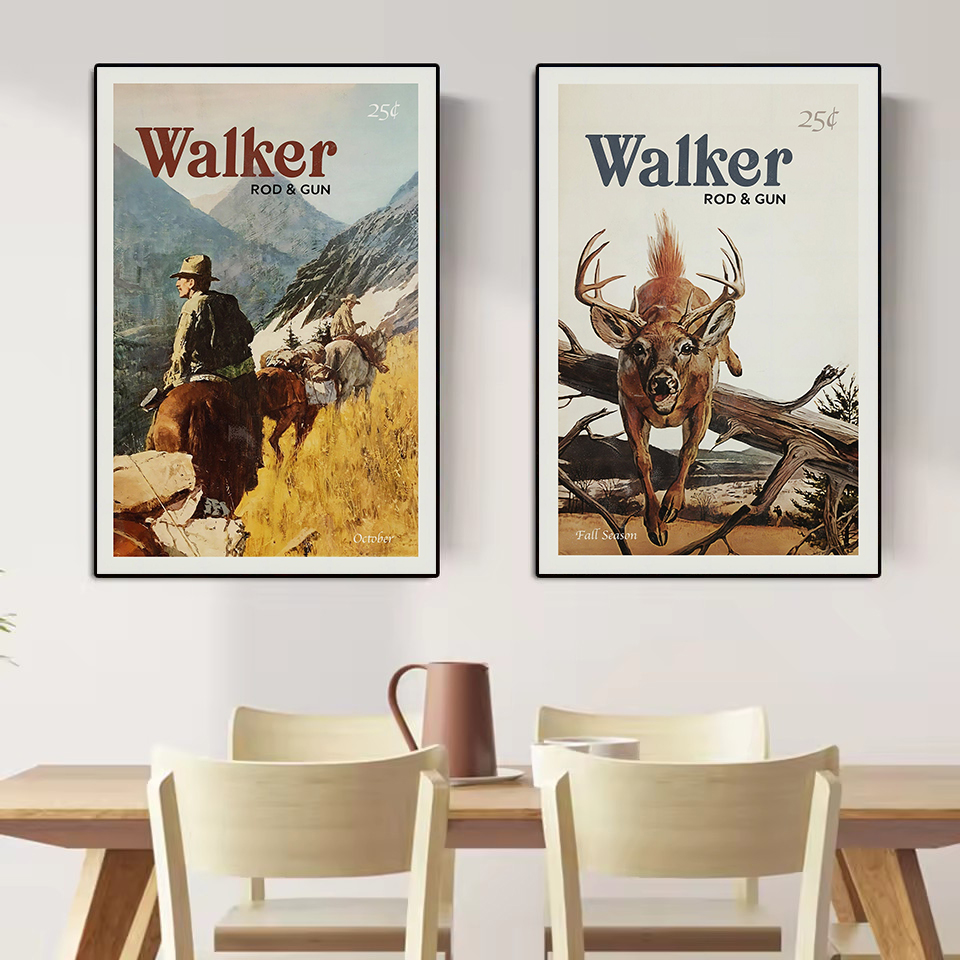 Retro Yaban Hayatı Açık Avcılı - Hunting Outdoor Decor incelemesi ve fiyatı