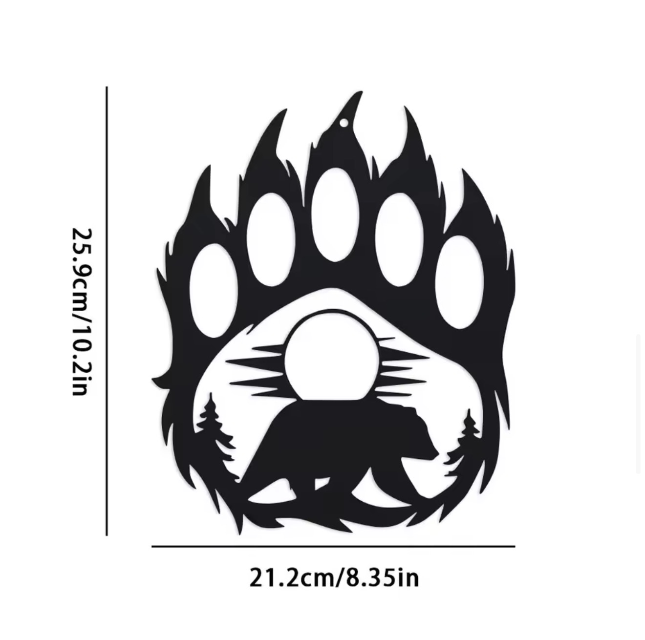 Rustik Metal Ayı Pençesi Duvar - Hunting Outdoor Decor incelemesi ve fiyatı